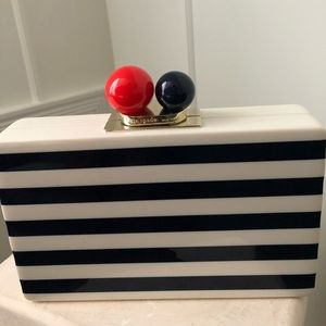 Kate Spade Rita Nautical Striped Clutch